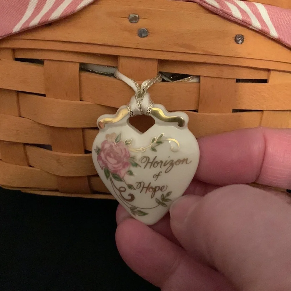Longaberger 1999 Horizon Of Hope Cancer Basket. 5th In The Series.
